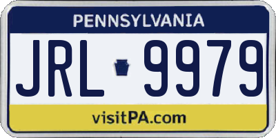 PA license plate JRL9979