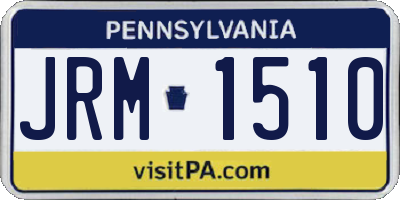 PA license plate JRM1510