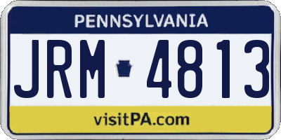 PA license plate JRM4813