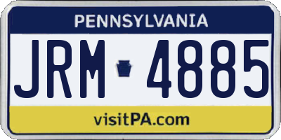 PA license plate JRM4885