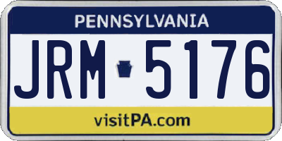 PA license plate JRM5176