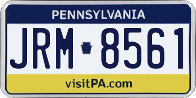 PA license plate JRM8561