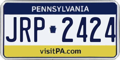 PA license plate JRP2424