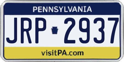 PA license plate JRP2937