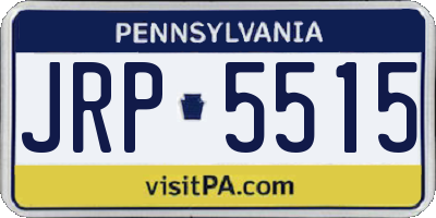 PA license plate JRP5515