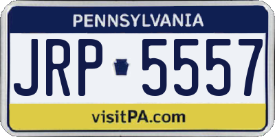 PA license plate JRP5557
