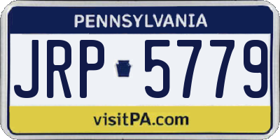 PA license plate JRP5779