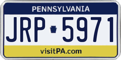 PA license plate JRP5971