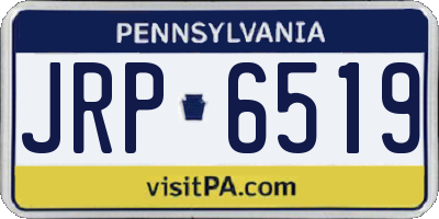 PA license plate JRP6519