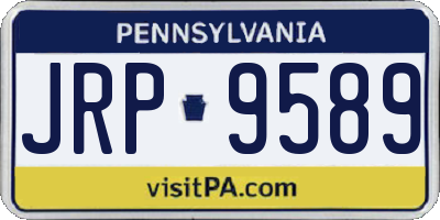 PA license plate JRP9589
