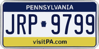 PA license plate JRP9799