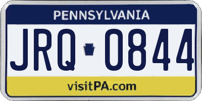 PA license plate JRQ0844