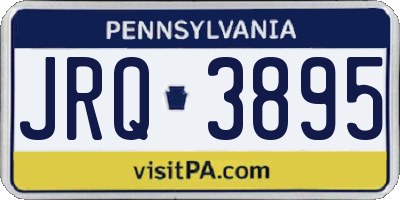 PA license plate JRQ3895