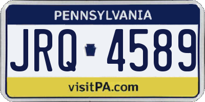 PA license plate JRQ4589