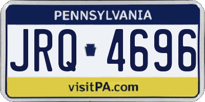 PA license plate JRQ4696