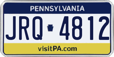 PA license plate JRQ4812