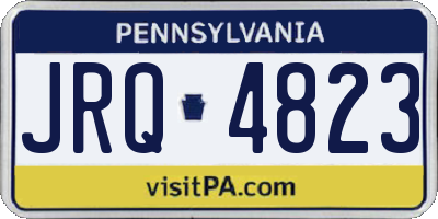 PA license plate JRQ4823
