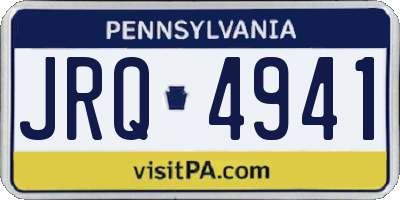 PA license plate JRQ4941