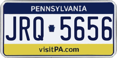 PA license plate JRQ5656