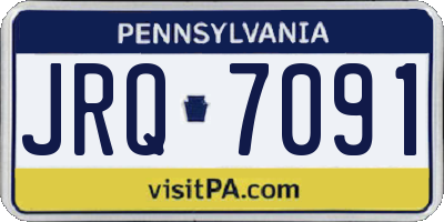 PA license plate JRQ7091