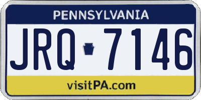PA license plate JRQ7146