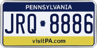 PA license plate JRQ8886
