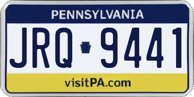 PA license plate JRQ9441