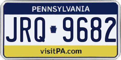 PA license plate JRQ9682