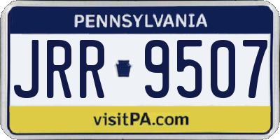 PA license plate JRR9507