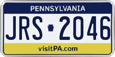 PA license plate JRS2046