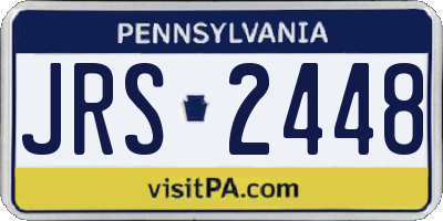 PA license plate JRS2448