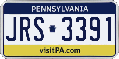 PA license plate JRS3391