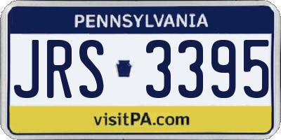PA license plate JRS3395
