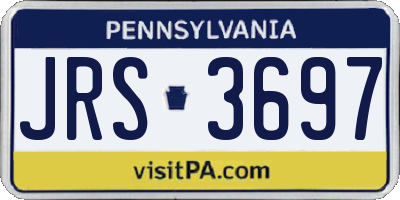 PA license plate JRS3697