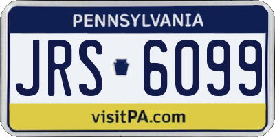 PA license plate JRS6099
