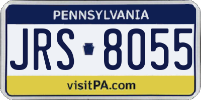 PA license plate JRS8055