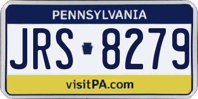 PA license plate JRS8279