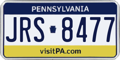 PA license plate JRS8477
