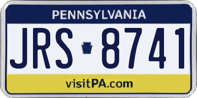 PA license plate JRS8741