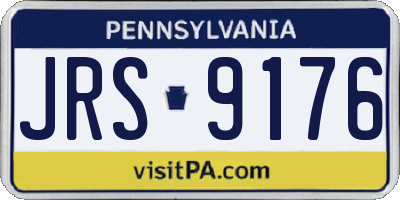 PA license plate JRS9176