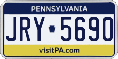 PA license plate JRY5690
