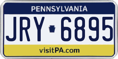 PA license plate JRY6895
