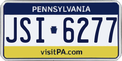 PA license plate JSI6277