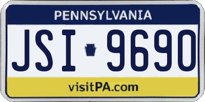 PA license plate JSI9690