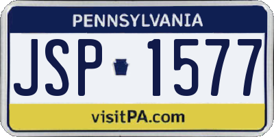 PA license plate JSP1577