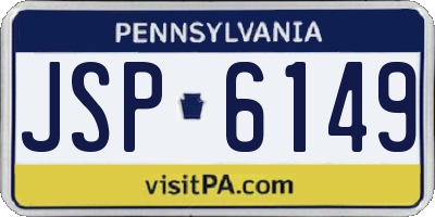 PA license plate JSP6149