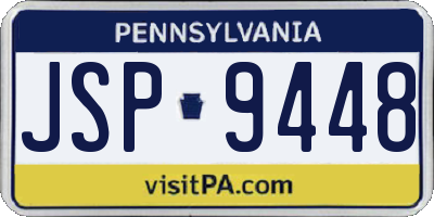 PA license plate JSP9448