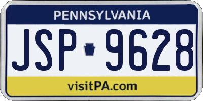 PA license plate JSP9628