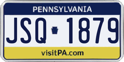 PA license plate JSQ1879