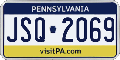 PA license plate JSQ2069